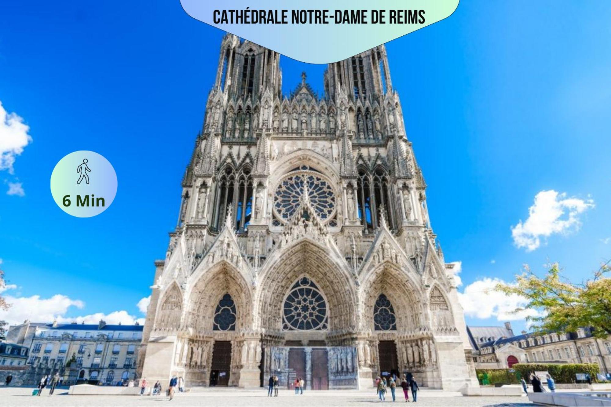 Passage Secret - Ideal Pro, Couples, Familles & Amis - Le Calme En Hypercentre - Wifi Haut Debit - Netflix - Machine A Laver - Gare, Cathedrale, Commerces, Restaurants & Transports En Commun A Moins De 10 Minutes A Pied Reims Zewnętrze zdjęcie
