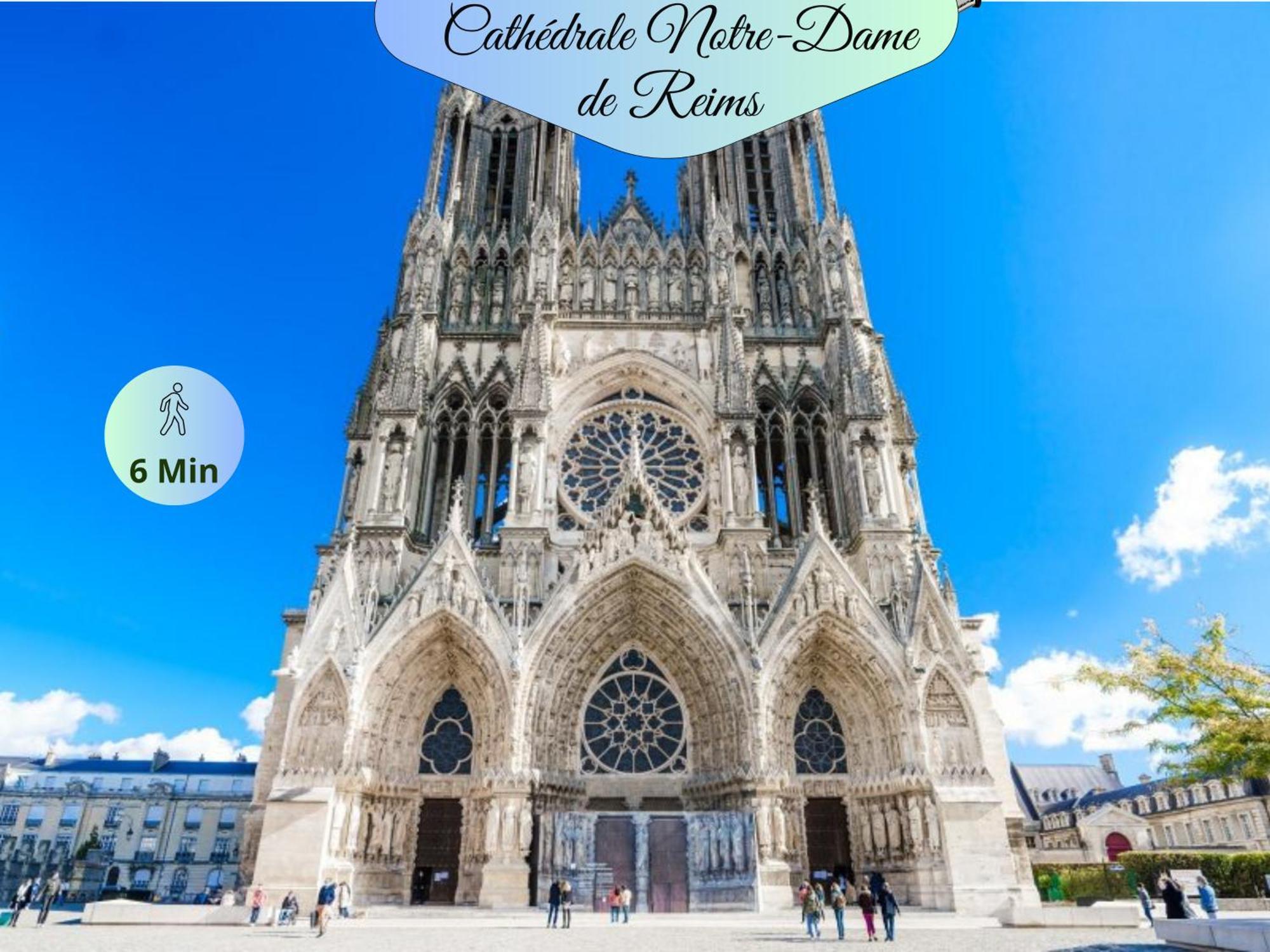 Passage Secret - Ideal Pro, Couples, Familles & Amis - Le Calme En Hypercentre - Wifi Haut Debit - Netflix - Machine A Laver - Gare, Cathedrale, Commerces, Restaurants & Transports En Commun A Moins De 10 Minutes A Pied Reims Zewnętrze zdjęcie